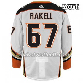 Lasten NHL Anaheim Ducks Pelipaita RICKARD RAKELL 67 Adidas Valkoinen Authentic